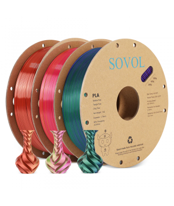 Sovol PLA Silk Bleu/Jaune/Violet
